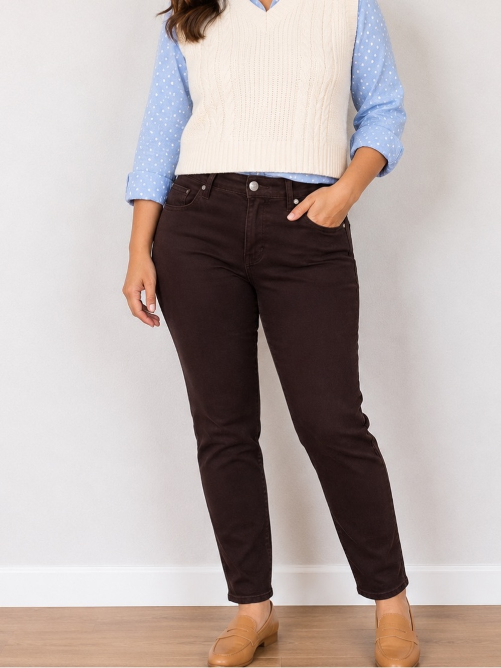 Prana Women’s Skinny Jeans in Dark Brown